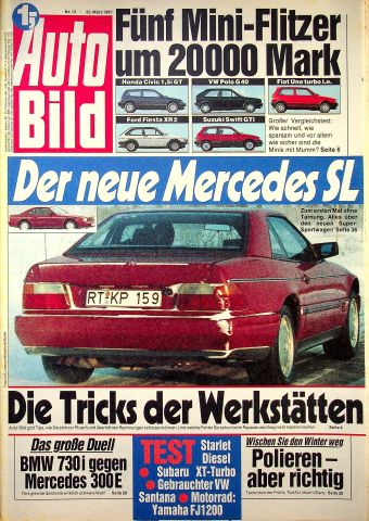 Deckblatt Auto Bild (13/1987)